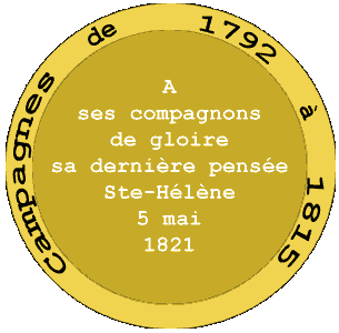 Revers de la médaille de Sainte-Hélène (GIF)