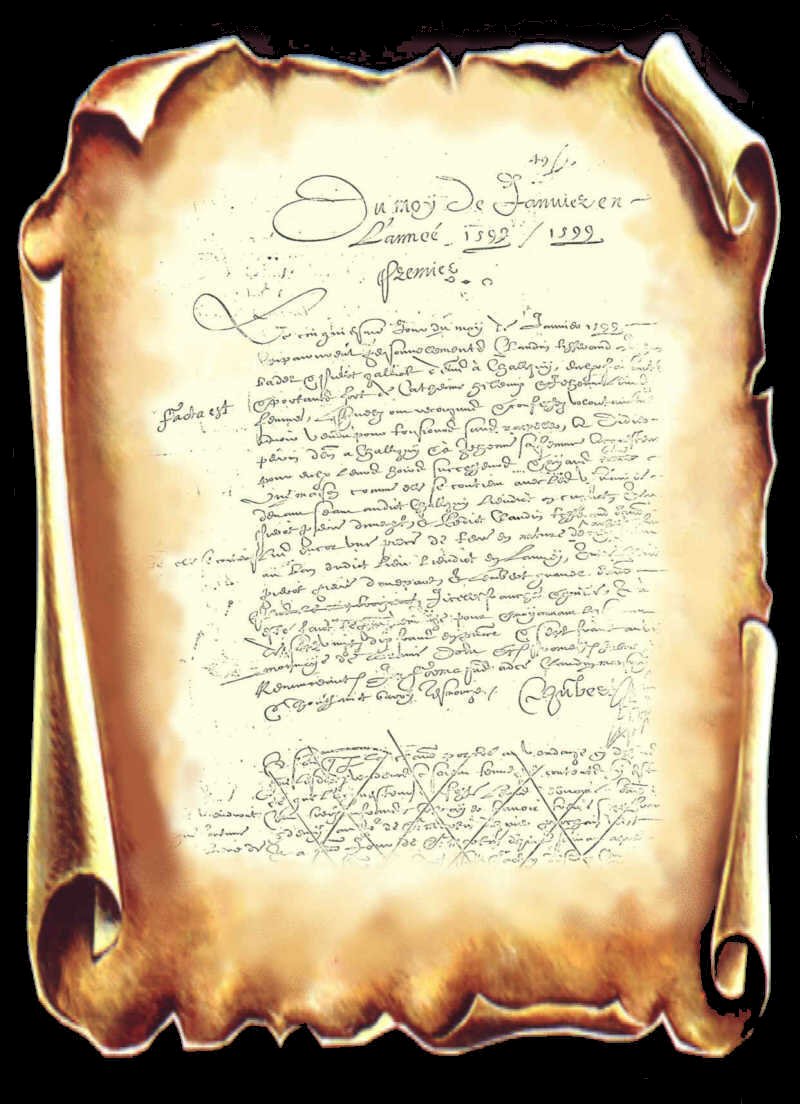 Acte de vente du 5 janvier 1599 (JPG)