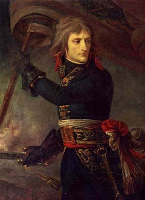 Napoléon Bonaparte au pont d'Arcole (Italie) (JPG)