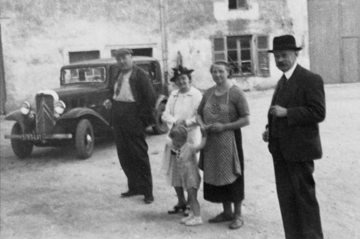 Voiture Rosalie, marque Citroën (photo prise vers 1938) (JPG)