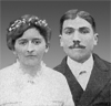 G. Labroche et R. Revemont, le jour de leur mariage (JPG)