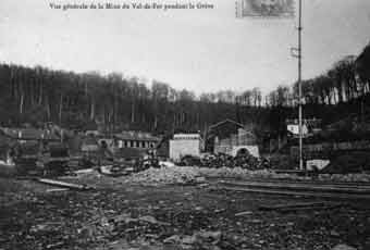 La mine du Val de Fer pendant la grève (JPG)