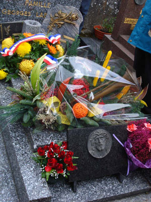 11 novembre 2008 : tombe de Georges Labroche, clairon de l'armistice (JPG)